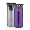 Picture of Contigo Autoseal West Loop Vacuum-Insulated Stainless Steel Travel Mug, 16 Oz, Stainless Steel & Grapevine, 2-pack