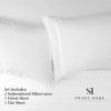 Picture of 1500 Supreme Collection Bed Sheet Set - Extra Soft, Elastic Corner Straps, Deep Pockets, Wrinkle & Fade Resistant Hypoallergenic Sheets Set, Luxury Hotel Bedding, King, White