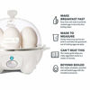 Picture of Dash Rapid Egg Cooker: 6 Egg Capacity Electric Egg Cooker for Hard Boiled Eggs, Poached Eggs, Scrambled Eggs, or Omelets with Auto Shut Off Feature - White