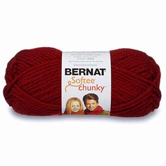 Picture of Bernat Softee Chunky Yarn, 3.5 Oz, Gauge 6 Super Bulky, Wine