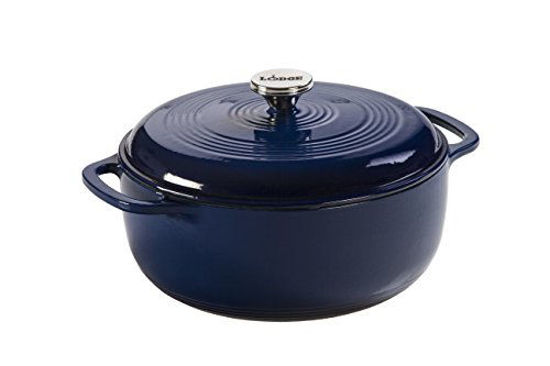 Picture of Lodge Enameled Dutch Oven, 6 Qt, Indigo