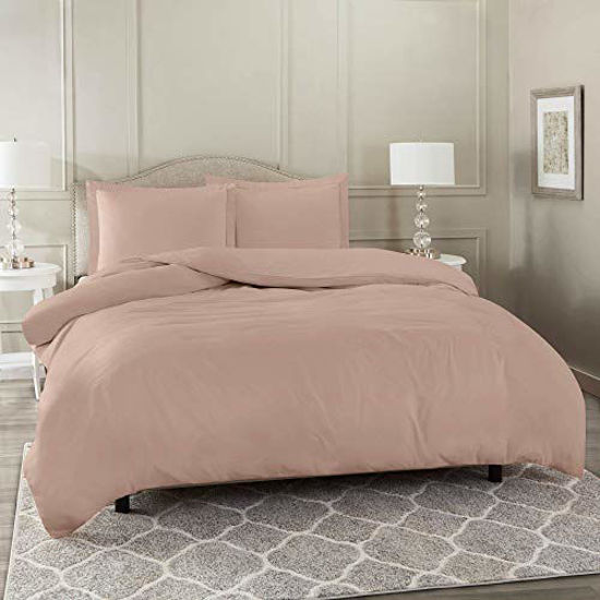 Picture of Nestl Duvet Cover 3 Piece Set - Ultra Soft Double Brushed Microfiber Hotel Collection - Comforter Cover with Button Closure and 2 Pillow Shams, Taupe - King 90"x104"