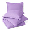 Picture of Nestl Duvet Cover 3 Piece Set - Ultra Soft Double Brushed Microfiber Hotel Collection - Comforter Cover with Button Closure and 2 Pillow Shams, Lavender - King 90"x104"