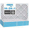 Picture of Aerostar Home Max 14x24x1 MERV 13 Pleated Air Filter, Made in the USA, Captures Virus Particles, 6-Pack