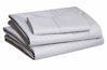 Picture of Amazon Basics Microfiber Sheet Set, Twin, Grey Crosshatch