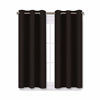 Picture of NICETOWN Blackout Curtain Panels for Bedroom Window, Triple Weave Microfiber Energy Saving Thermal Insulated Solid Grommet Blackout Draperies and Drapes (1 Pair, 29 inches by 45 Inch, Toffee Brown)