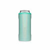 Picture of BrüMate Hopsulator Slim Double-Walled Stainless Steel Insulated Can Cooler for 12 Oz Slim Cans (Glitter Aqua)