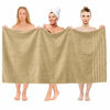 Picture of American Soft Linen Turkish Cotton Large, Jumbo Bath Towel 35x70 Premium & Luxury Towels for Bathroom, Maximum Softness & Absorbent Bath Sheet [Worth $34.95] - Sand Taupe