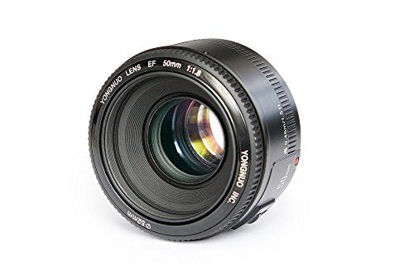 Picture of Yongnuo YN50mm F1.8 Lens Large Aperture Auto Focus Lens Fixed Standard Prime Lens YN50mm F1.8C Compatible with Canon EF Mount EOS Camera