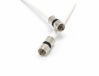 Picture of 10' Feet, White RG6 Coaxial Cable (Coax Cable) - Made in The USA - with Connectors, F81 / RF, Digital Coax - AV, Cable TV, Antenna, and Satellite, CL2 Rated, 10 Foot