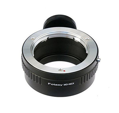 Picture of Fotasy Minolta MD Lens to Sony E-Mount Adapter, MD to E-Mount, MD Adapter to E Mount, W/ Tripod Mount, fits Sony NEX-5T NEX-6 NEX-7 a3000 a3500 a5000 a5100 a6000 a6100 a6300 a6400 a6400 a6500 a6600