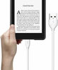 Picture of Amazon Kindle Replacement USB Cable, White (Works with Kindle Fire, Touch, Keyboard, DX, and Kindle) SHIPPING FROM USA (1, White) 2-Pack