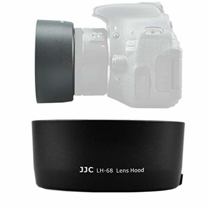 Picture of JJC LH-68 Dedicated Bayonet Lens Hood for Canon EF 50mm f/1.8 STM Lens, Canon 50mm 1.8 STM Lens Hood, Replacement of Canon ES-68 Lens Hood