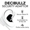 Picture of Decibullz - Custom Molded Security Radio Adapters, Thermo-Fit Earpieces Designed for Clear Acoustic Tube Radios