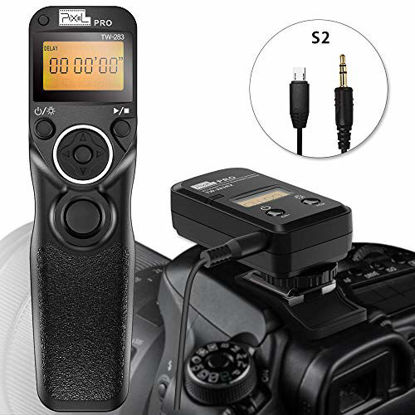 Picture of Wireless Remote Commander Shutter Release Cable Timer Pixel TW-283 S2 Wired Shutter Release Cable for Sony Alpha a7, a77II, a7R,a7RII, a7S, a5100, a6000