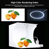 Picture of Portable Folding Mini 3 Modes Dimmable LED Ring Light Box 20cm Lightbox Photo Studio Box Photography Light Studio Shooting Tent Box Kit & 6 Color Backdrops