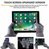 Picture of TRENDOUX Winter Gloves, Touch Screen Gloves - Knit Warm Unisex Texting Gloves - Anti-Slip - Elastic Cuff - Thermal Wool Lining - Hands Warm in Cold Weather - Stretchy Material Light Gray - L