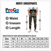 Picture of ProGo Men's Joggers Sweatpants Basic Fleece Marled Jogger Pant Elastic Waist (Small, Marled Black)