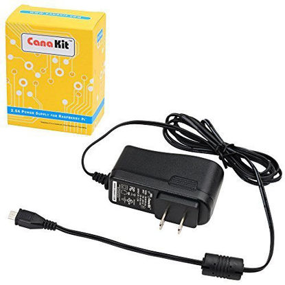 Picture of CanaKit 5V 2.5A Raspberry Pi 3 B+ Power Supply/Adapter (UL Listed)