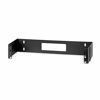 Picture of StarTech.com 2U Hinged Wall Mount Patch Panel Bracket - 6 inch Deep - 19" Patch Panel Swing Rack for Shallow Network Equipment- 22lbs (WALLMOUNTH2),Black