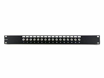 Picture of Networx 16 Port Fully Loaded F-Type Coaxial Patch Panel - 1U