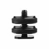 Picture of Camera Hot Shoe Mount to 1/4"-20 Tripod Screw Adapter Flash Shoe Mount for DSLR Camera Rig (Pack of 2)