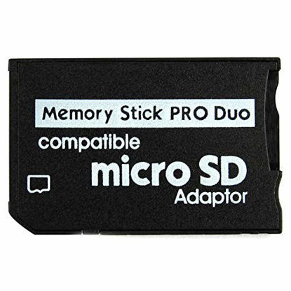 Picture of Memory Stick Pro Duo Adapter, Micro SD/Micro SDHC TF Card to Memory Stick MS Pro Duo Card for Sony PSP, Playstation Portable, Camera, Handycam, PDA