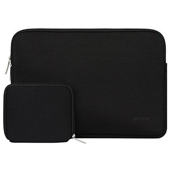 Picture of MOSISO Laptop Sleeve Compatible with 13-13.3 inch MacBook Pro, MacBook Air, Notebook Computer, Water Repellent Neoprene Bag with Small Case, Black