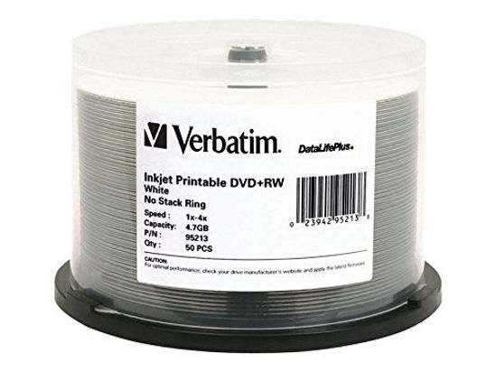 GetUSCart DVD RW 4.7GB 4X DataLifePlus White Inkjet Printable