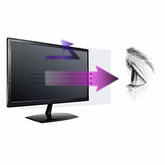 Picture of Anti Blue Light Screen Protector (3 Pack) for 20 Inches (Screen Measured Diagonally) Desktop Monitor. Filter Out Blue Light and Relieve Computer Eye Strain to Help You Sleep Better