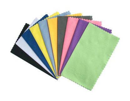 Picture of ColorYourLife 10-Pack Microfiber Cleaning Cloths for Smart phones, Laptops, Tablets, Lenses, LCD Monitor, TV, Camera, Glasses, Optics Etc