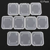 Picture of NUOMI 15Pcs SD/SDHC Memory Card Case Holder, Standard SD Plastic Storage Boxes, Clear Compact