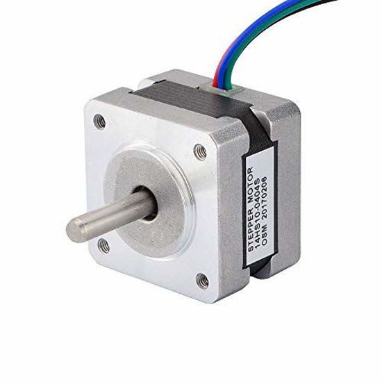 Picture of STEPPERONLINE Nema 14 Motor Step Motor 1.8deg Bipolar 12V 0.4A 14Ncm/20oz.in 35x35x26mm 4-Wire