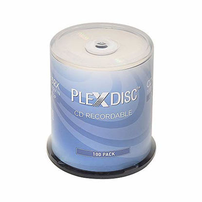Picture of PlexDisc CD-R 700MB 80 Minute 52x Recordable Disc - 100 Pack Spindle (FFP) 631-805-BX