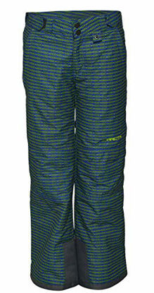 Picture of Arctix Kids Snow Pants with Reinforced Knees and Seat, Arrowhead Royal Blue/Lime, X-Small Regular