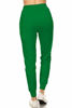 Picture of Leggings Depot JGA128-KELLYGREEN-S Jogger Track Pants w/Pockets, Small