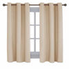 Picture of NICETOWN Thermal Insulated Grommet Room Darkening Curtains/Draperies/Panels for Bedroom (2 Panels, W42 x L63 inches, Biscotti Beige)