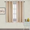 Picture of NICETOWN Thermal Insulated Grommet Room Darkening Curtains/Draperies/Panels for Bedroom (2 Panels, W42 x L63 inches, Biscotti Beige)