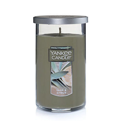 Picture of Yankee Candle Medium Perfect Pillar Candle, Sage & Citrus