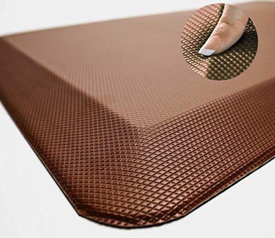 Sky Solutions Anti Fatigue Mat - Cushioned 3/4 Inch Comfort Floor Mats for  Kitchen, Office & Garage (20 in x 39 in - Chocolate Brown) 