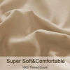 Picture of Sonoro Kate Bed Sheet Set Super Soft Microfiber 1800 Thread Count Luxury Egyptian Sheets 16-Inch Deep PocketWrinkle and Hypoallergenic-4 Piece (Taupe, Queen)