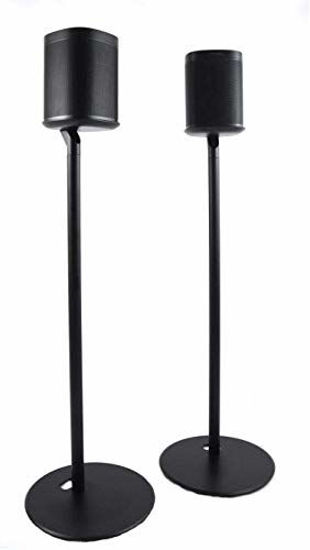 Picture of ynVISION Floor Stand for Sonos One, One SL and Play:1 Speaker | 2 Pack | YN-ONE Pair (Black)