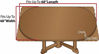 Picture of Covers For The Home Deluxe Elastic Edged Flannel Backed Vinyl Fitted Table Cover - Woodgrain (Oak) Pattern - Oblong/Oval - Fits Tables up to 48" W x 68" L