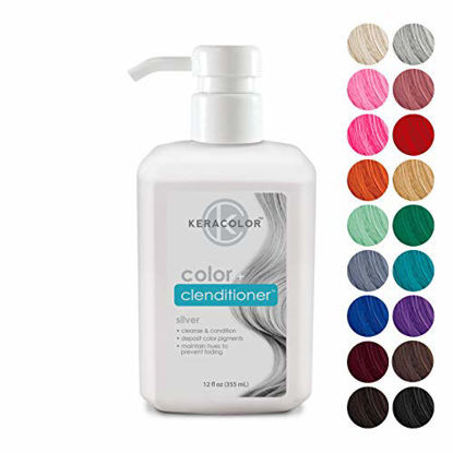 Picture of Keracolor Clenditioner Color Depositing Conditioner Colorwash, Silver, 12 fl oz