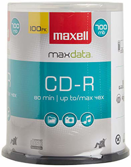 Picture of Maxell 648200 Premium Quality Recording Surface Noise Free Playback 700Mb CD-Recordable 48x Write Speeds