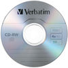 Picture of Verbatim 95117 700 MB 2x-4x 80 Minute Silver Rewritable Disc CD-RW, 1-Disc Slim Case