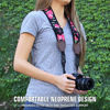 Picture of USA GEAR TrueSHOT Camera Strap with Floral Neoprene Pattern , Accessory Pockets and Quick Release Buckles - Compatible With Canon , Nikon , Sony and More DSLR , Mirrorless , Instant Cameras