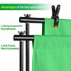 Picture of Emart Photo Video Studio 8.5 x 10ft Green Screen Backdrop Stand Kit, Photography Background Support System with 10 x12ft 100% Cotton Muslin Chromakey Backdrop