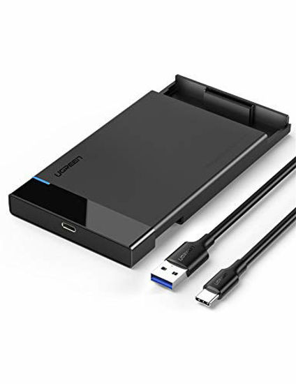 Picture of UGREEN 2.5" Hard Drive Enclosure USB C 3.1 Gen 2 to SATA III 6Gbps for SSD HDD 9.5 7mm External Hard Drive Disk Case w UASP Compatible with WD Seagate Toshiba Samsung Hitachi PS4 Xbox Router