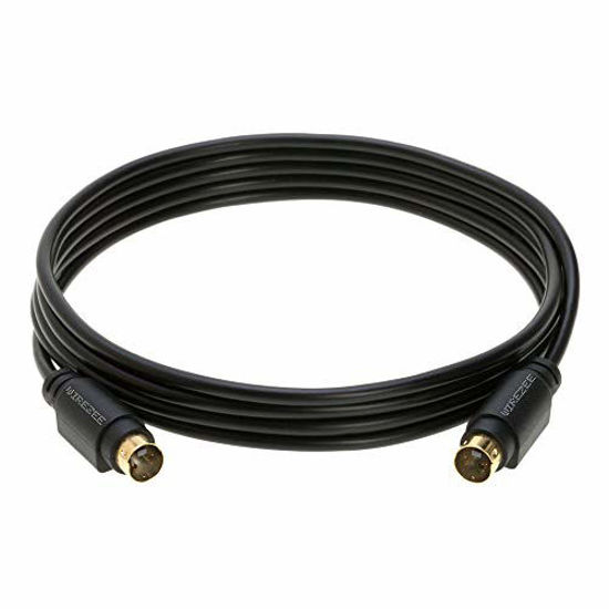 Picture of S-Video Cable 4 Pin Male 75 Ohm Patch Cord 6ft 12ft 25ft 50ft for DVD HDTV (6FT)